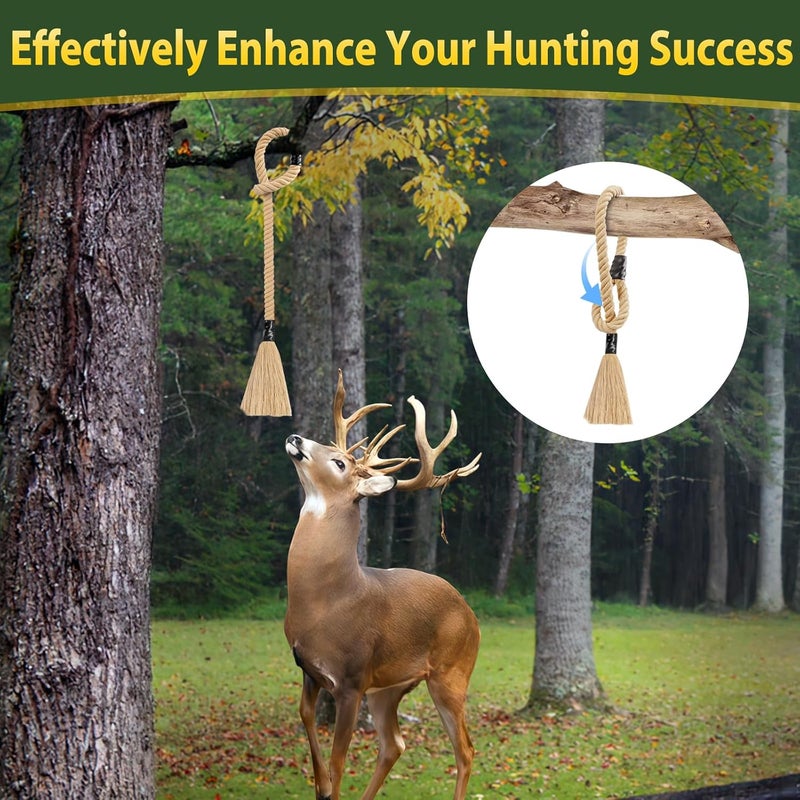 MJZ Deer Scent Rope,31 Inch Mock Scrape Rope Hanging Anywhere, Cotton Highly Absorbent Scent Rope for Deer Hunting Accessories - Image 5